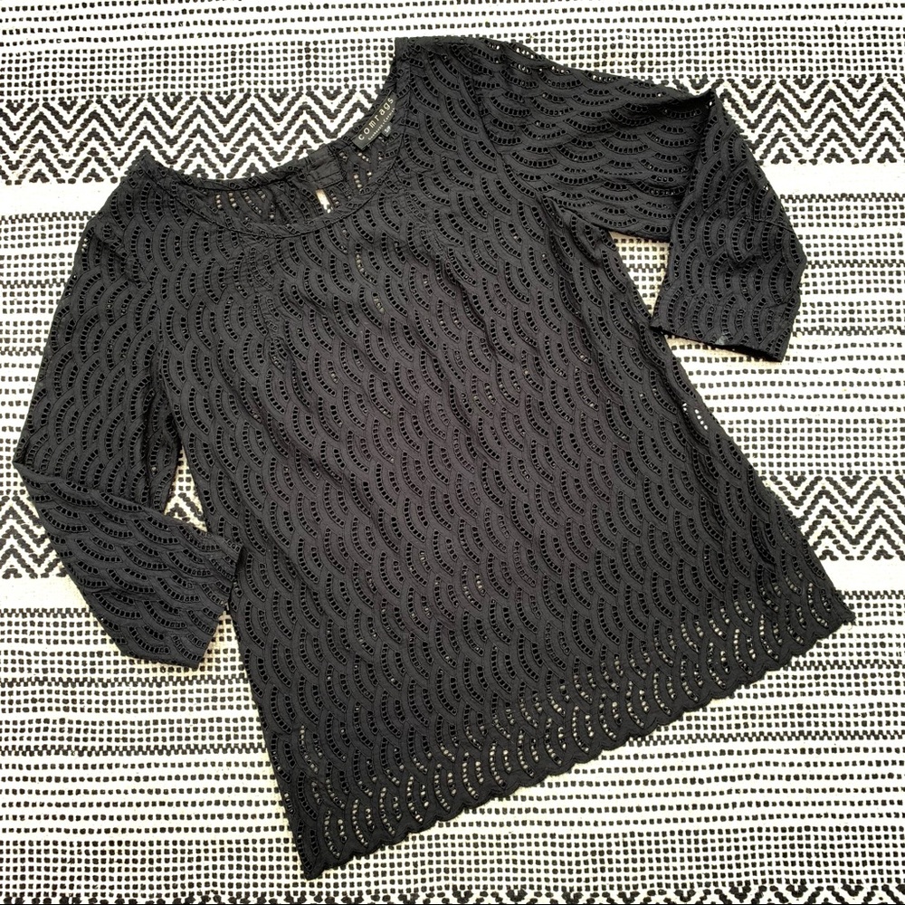 comrags ¾ Sleeve Lace Blouse size S
